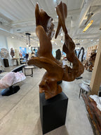 Teak wood sculpture