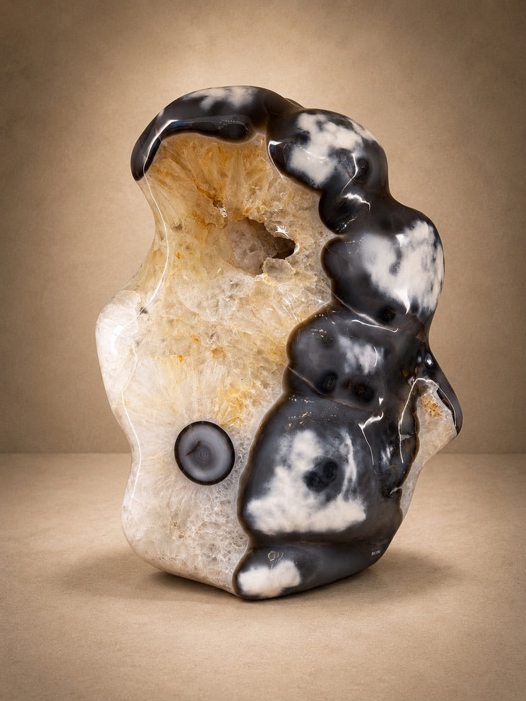 POLISHED AGATE SCULPTURE