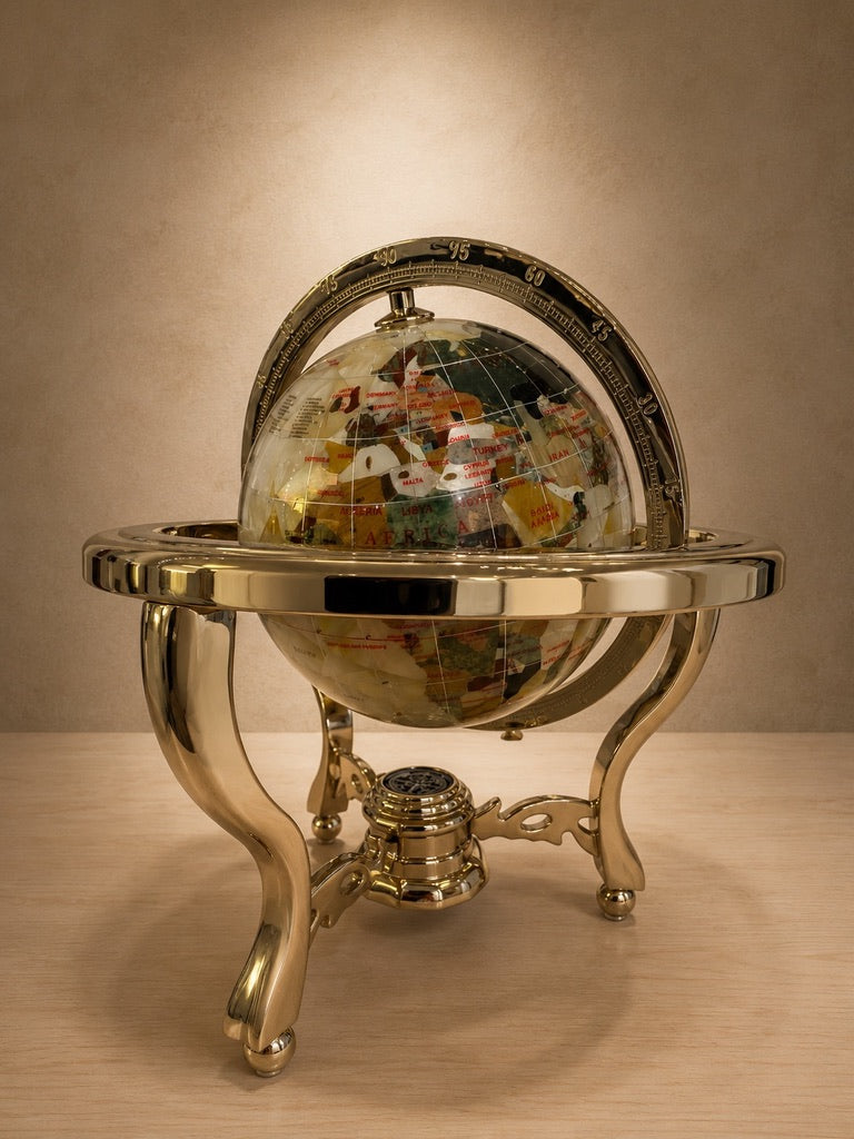 MOTHER OF PEARL STONE GLOBE