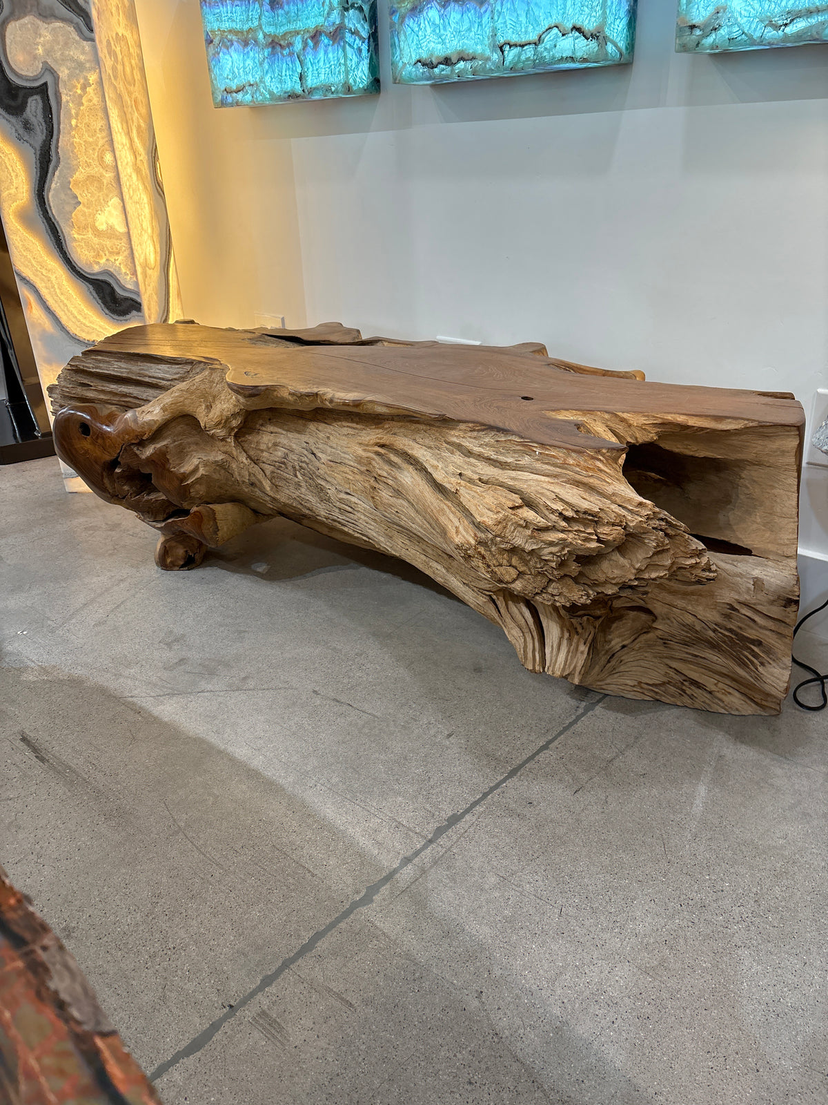 Teak wood bench