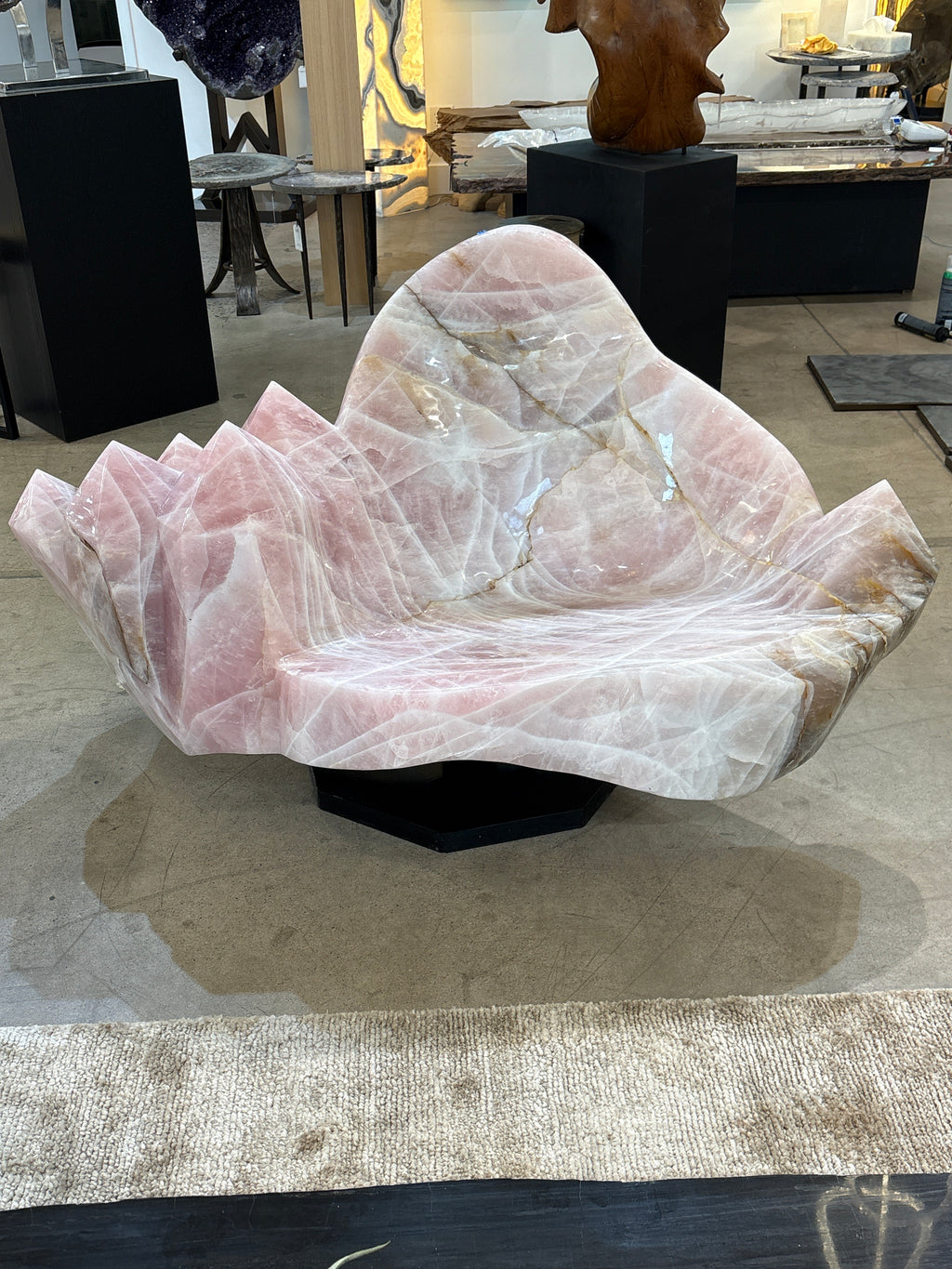 Rose Quartz Swivel Chair
