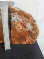 Petrified Wood Bookends