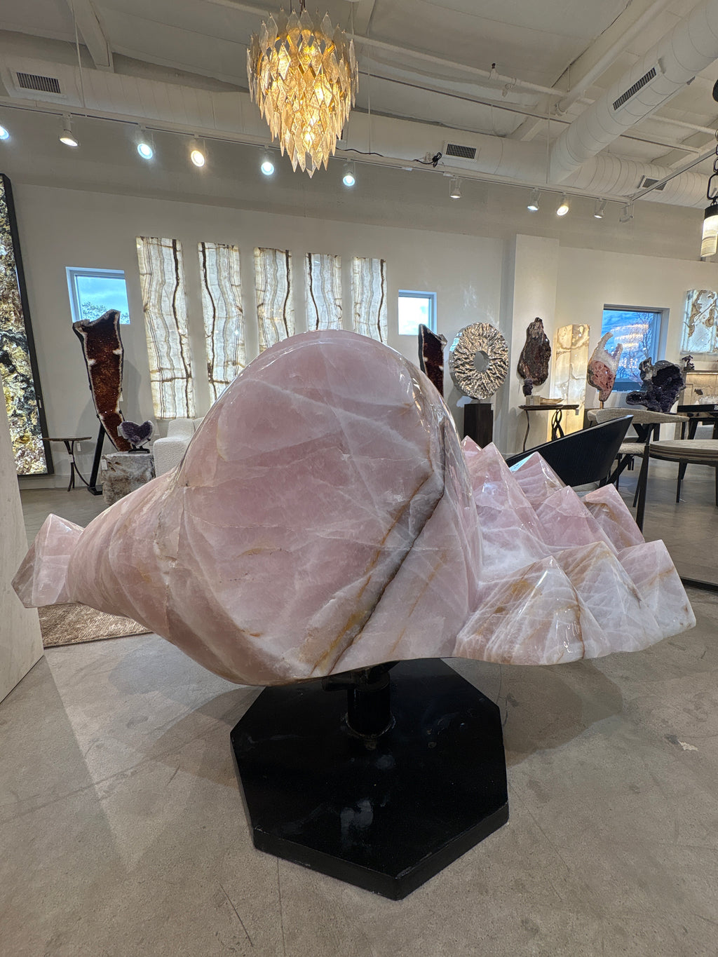 Rose Quartz Swivel Chair