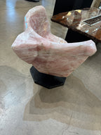 Rose quartz rotating chair