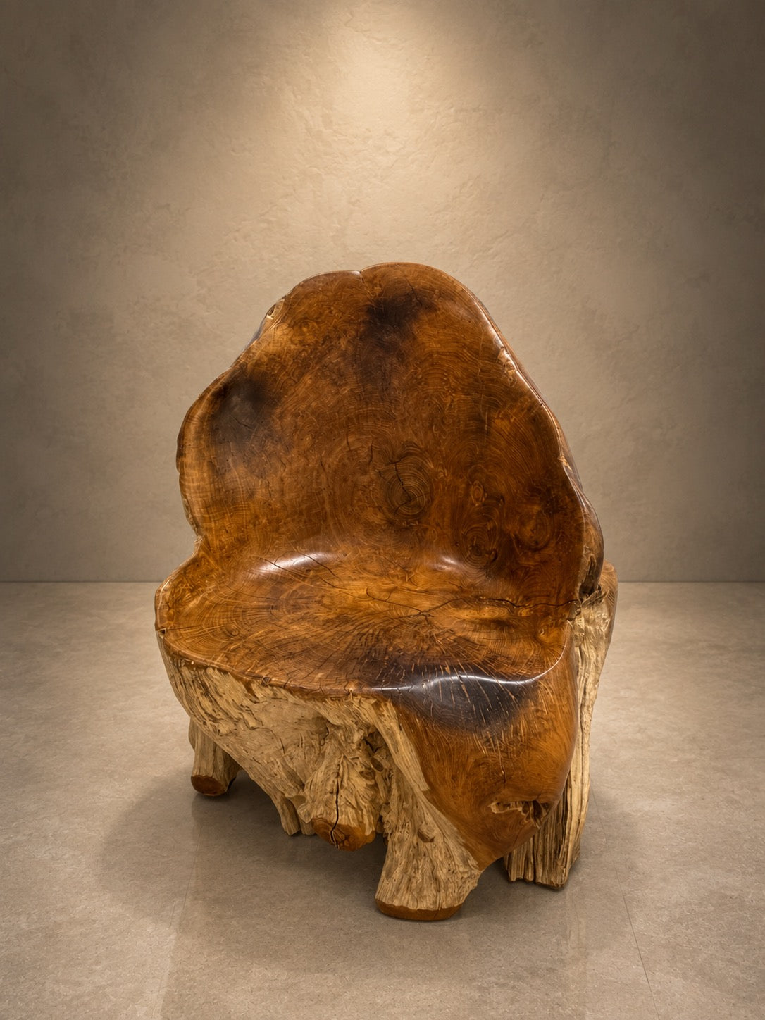 HAND CARVED TEAK WOOD CHAIR