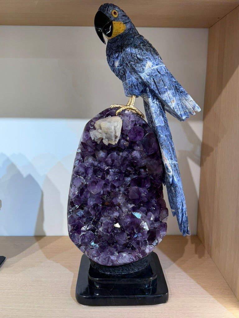AMETHYST BIRD SCULPTURE