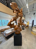 Teak wood sculpture