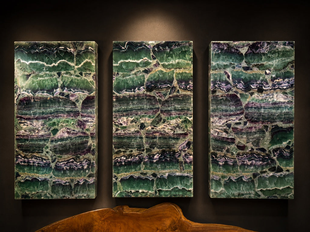 FLUORITE TRIPTYCH