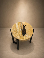 FOSSIL FISH ACCENT TABLE